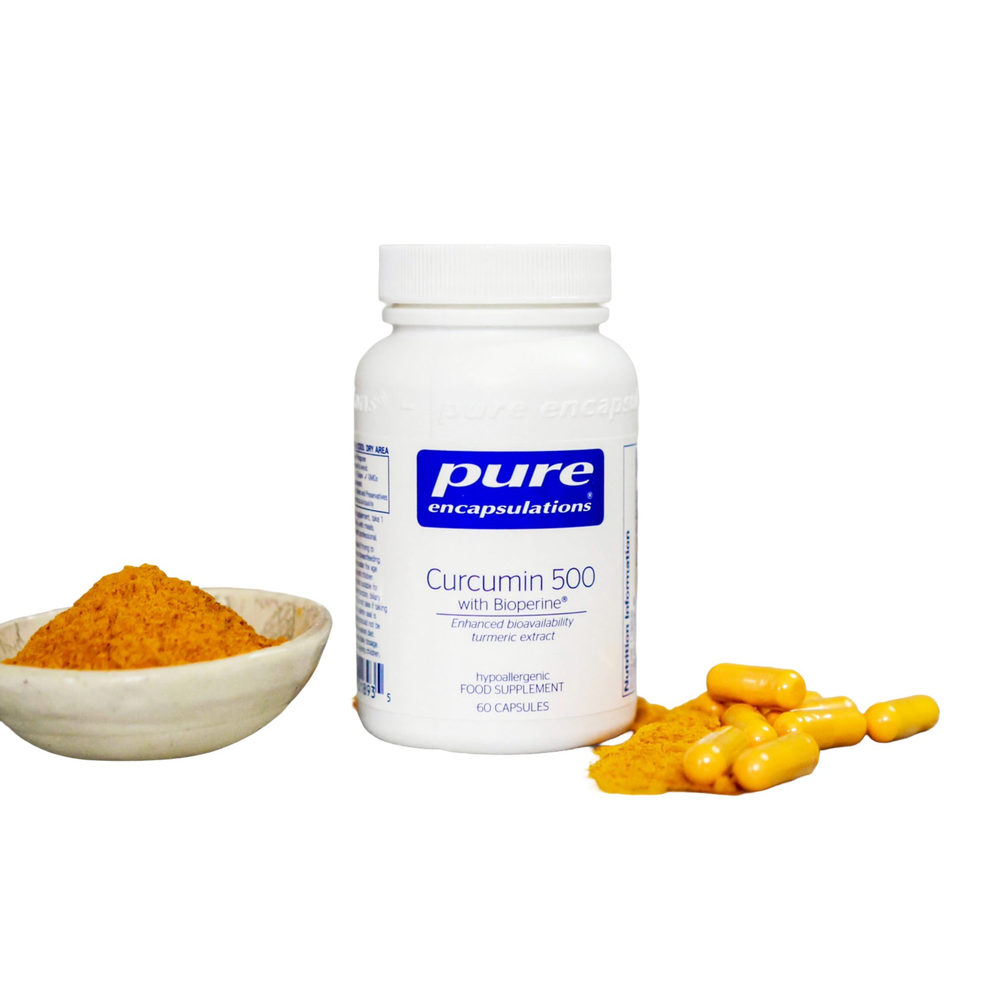 Curcumin 500 with BioPerine 60caps (PureEncap) 500mg