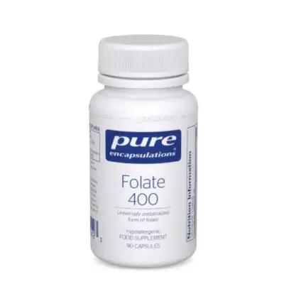 Folate 400mcg 90caps (PureEncap)