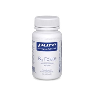 B12 Folate 800mcg/800mcg 60caps (PureEncap)