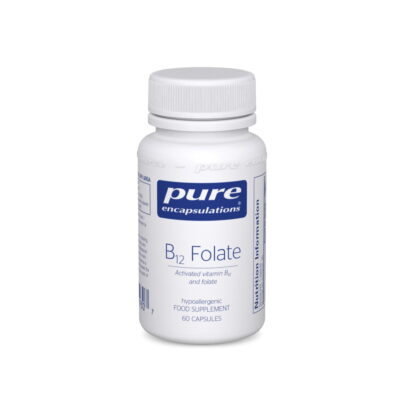 B12 Folate 800mcg/800mcg 60caps (PureEncap)