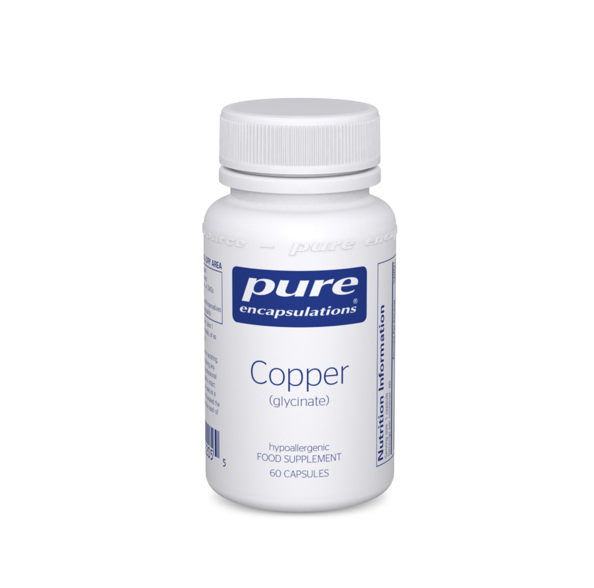 Copper Glycinate 60caps (PureEncap)