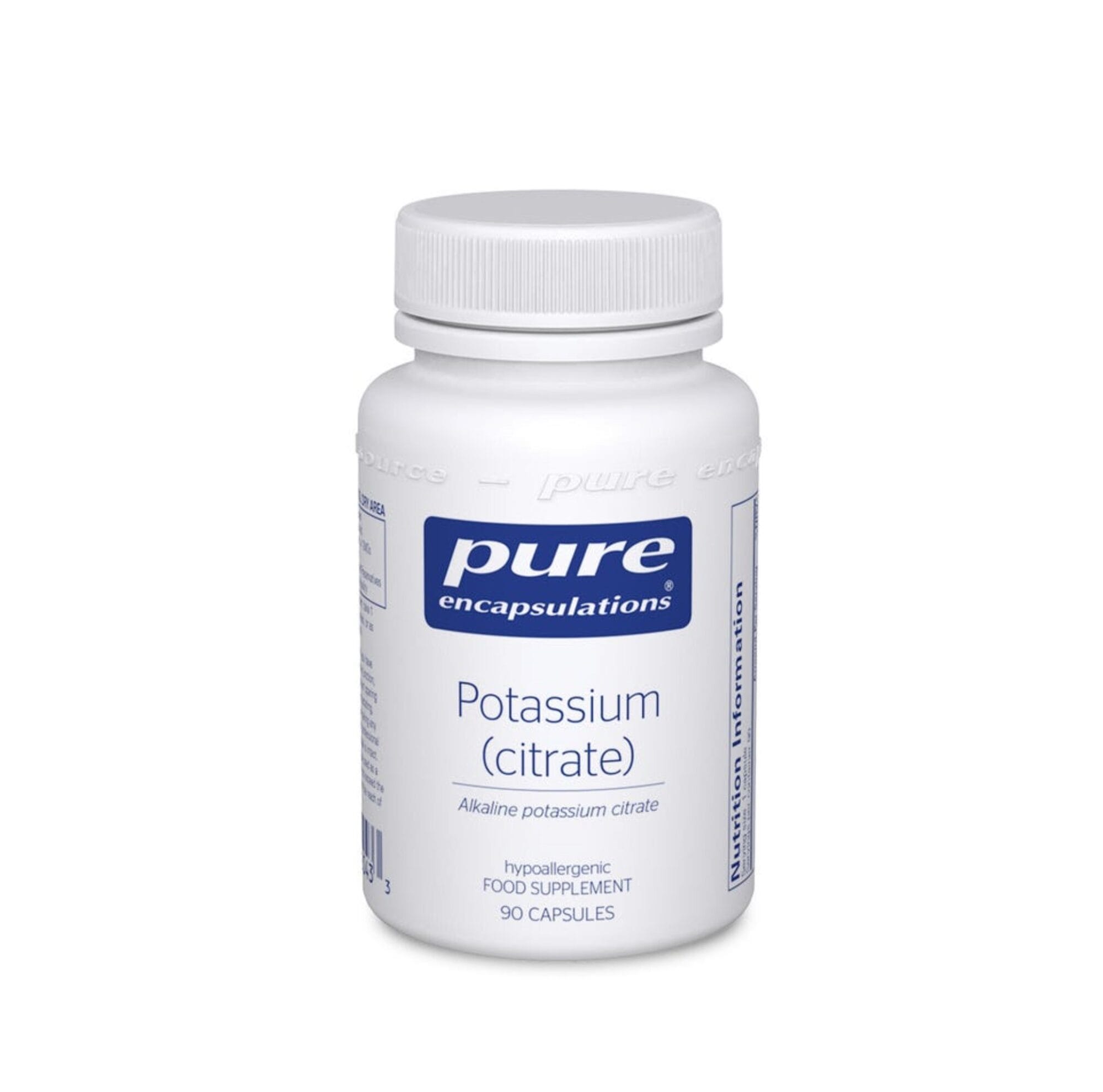 Potassium (citrate) 200mg 90caps (PureEncap)