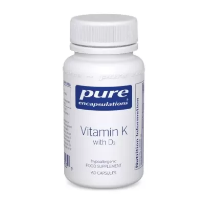 Vitamin K & D3 (Synergy K) 60caps (PureEncap)