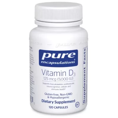 Vitamin D3 5000iu 120caps (PureEncap)