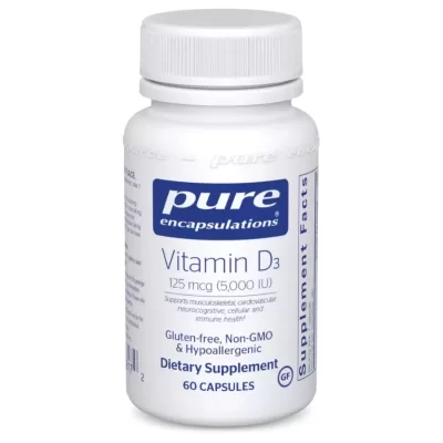 Vitamin D3 5000iu (125mcg) 60caps (PureEncap)