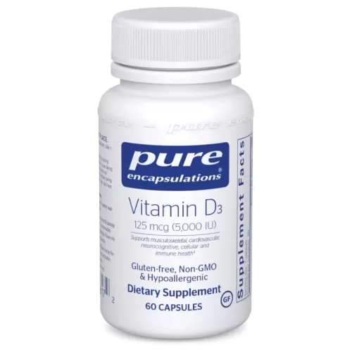 Vitamin D3 5000iu 60caps (PureEncap)