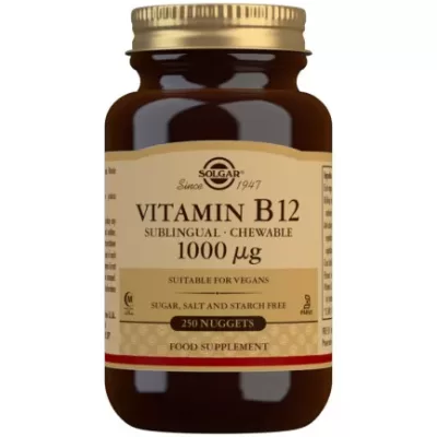 Vitamin  B12 (Cobalamin) 1000ug 250nuggets (Solgar)