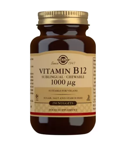 Vitamin  B12 (Cobalamin) 1000ug sublingual 250nuggets (Solgar)