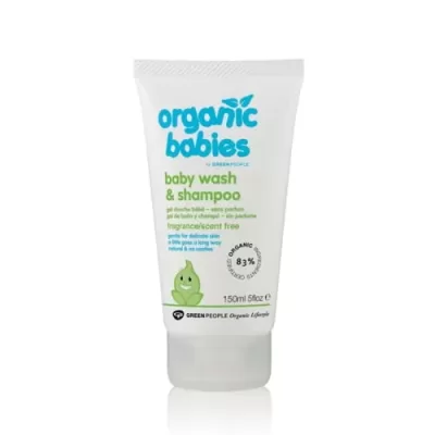 Baby Wash & Shampoo Scent Free 150ml (GreenPeople)