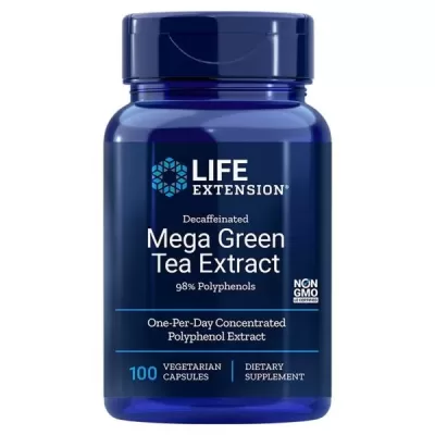 Mega Green Tea Extract 725mg (decaf) 100caps (Life Ext)725mg