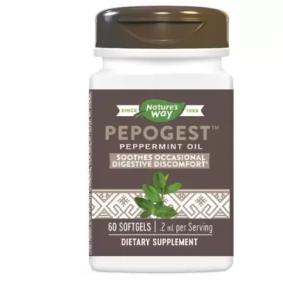 Pepogest Peppermint Oil 60softgels (Nature’s Way)