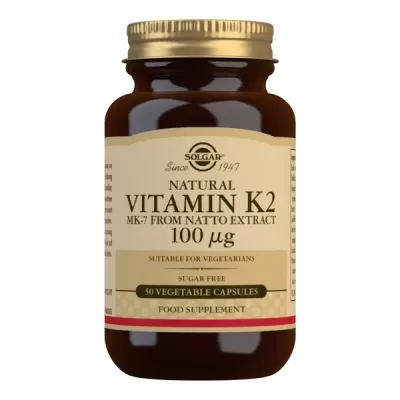 Vitamin K2 100ug (Menaquinone 7) 50caps (Solgar)