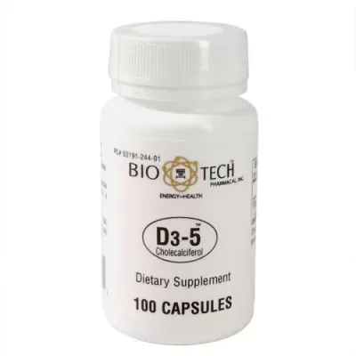 D3-5 (vit D) 5000iu 100caps (BioTech)