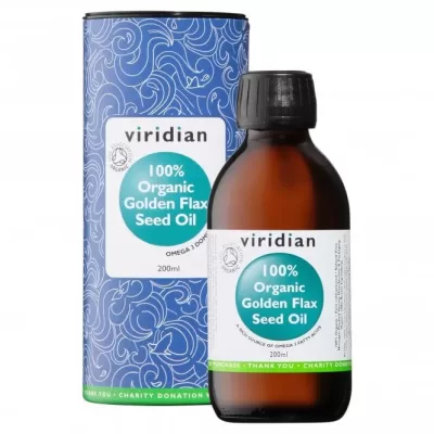 Organic Flaxseed Oil 200ml (Viridian)