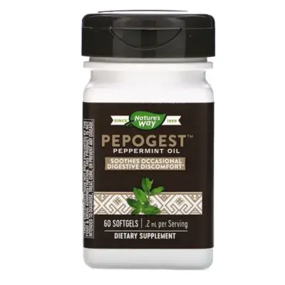 Pepogest Peppermint Oil 60softgels (Nature’s Way)