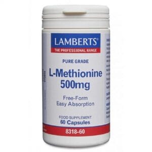 L-Methionine 500mg 60caps (Lamberts)