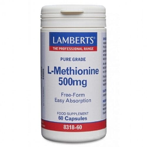 L-Methionine 500mg 60caps (Lamberts)