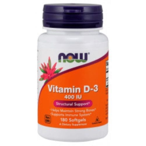 Vitamin D3 400iu 180softgels (Now)